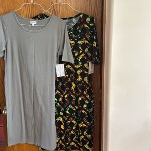 Two new with tags Lularoe Julia Size Large